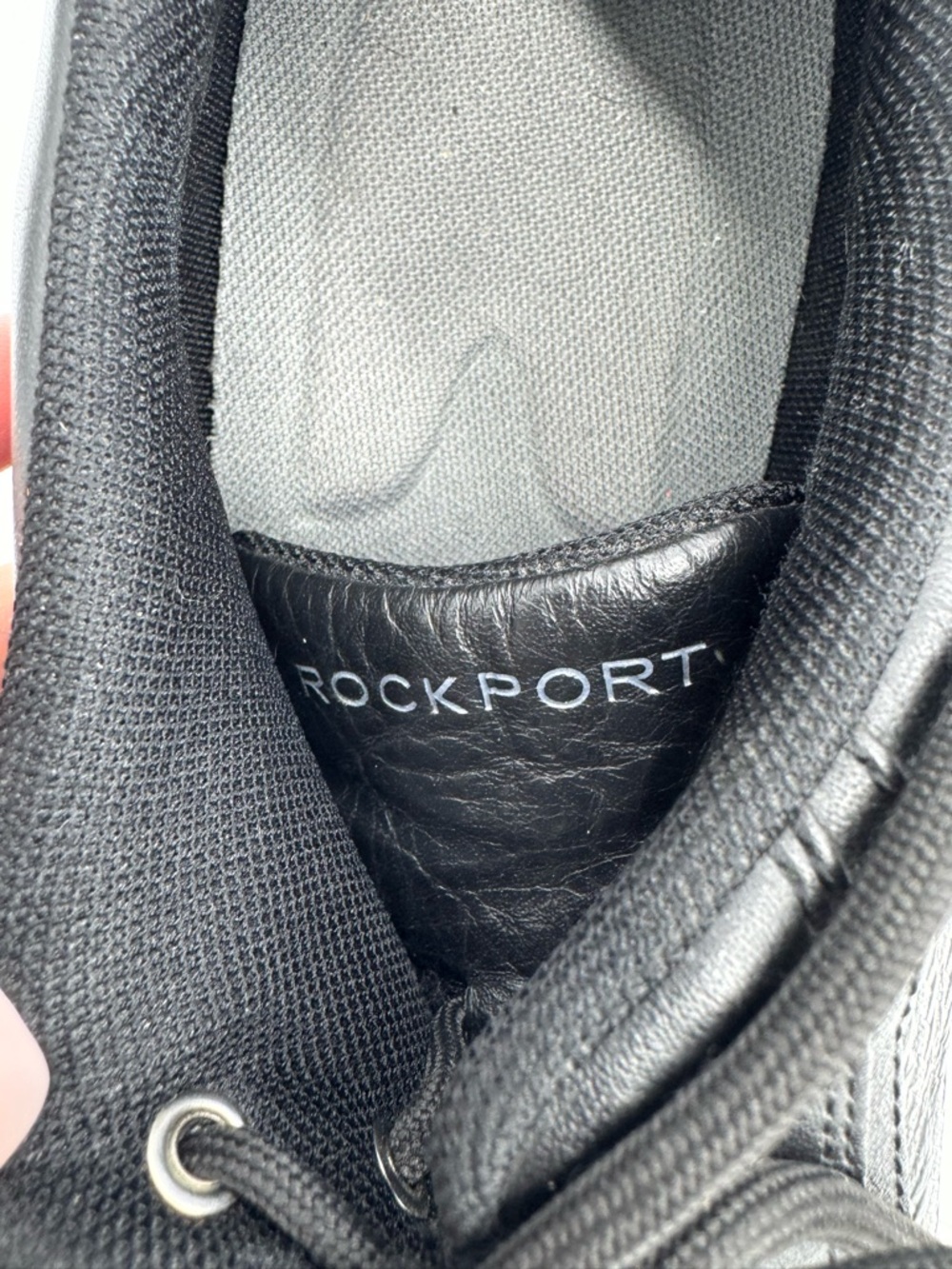 Rockport Men's Black Leather Lace-Up Athletic Casual Sneakers - Picture 2 of 6